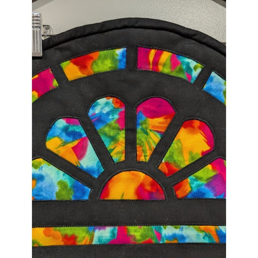 Nativity Table-Runner Wall Hanging Stained Glass Look Christmas Colorful 38x18 - Picture 7 of 14